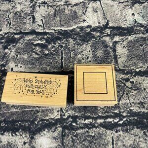 Northwoods Hand Stamped Especially For You fireworks Mounted Rubber Stamp